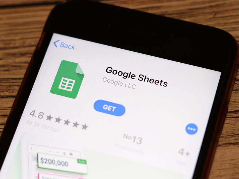 Tải ứng dụng Google Sheet trên điện thoại